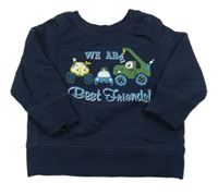 Tmavomodrá mikina s bagry Dopodopo