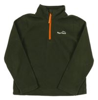 Khaki fleecová mikina s logem Peter Storm