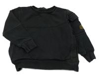 Černá mikina s kapsou na rukávu George