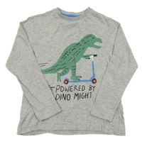 Šedé pyžamové triko s dinem M&S