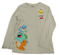 Světlebéžové triko s Pokémony C&A