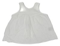 Bílý top s květy H&M