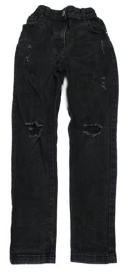 Černé skinny rifle s dírami Next