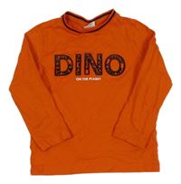 Oranžové triko s nápisem S. Oliver