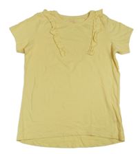 Žluté tričko s volánky Primark