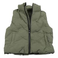 Khaki šusťáková zateplená vesta Primark