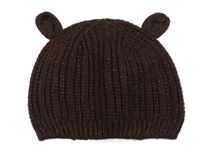 Hnědá třpytivá čepice s oušky H&M