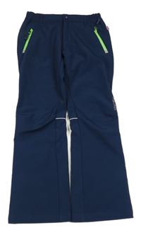 Tmavomodré softshellové kalhoty Troll kids