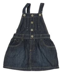 Tmavomodré riflové laclové šaty Obaibi