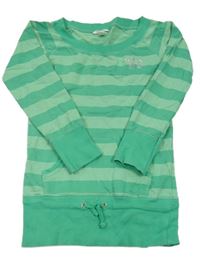 Zelená pruhovaná mikina s korunkou H&M