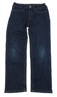 Tmavomodré slim fit rifle H&M