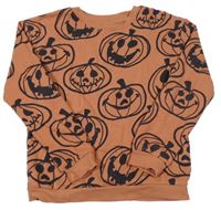 Oranžovo-černá mikina s dýněmi H&M