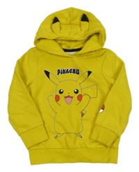 Žlutá mikina s Pikachu a kapucí C&A