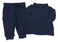 2set - Tmavomodré polo triko + tepláky F&F