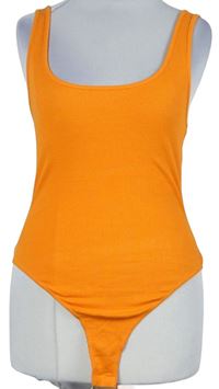 Dámské oranžové žebrované body Asos 