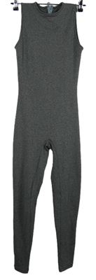 Dámský šedý elastický overal 