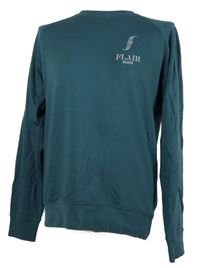 Pánská petrolejová mikina s nápisem 