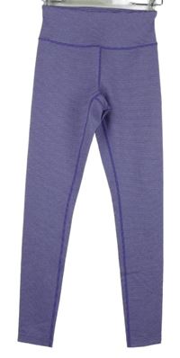 Dámské fialové proužkované sportovní legíny Coreio 