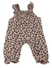 Růžové laclové tepláky s leopardím vzorem M&S