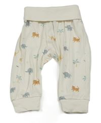 Bílé baggy tepláky se zvířátky H&M