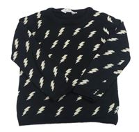 Černý svetr s blesky H&M