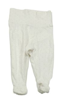 Bílé puntíkaté polodupky H&M