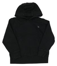 Černá mikina s výšivkou a kapucí Next