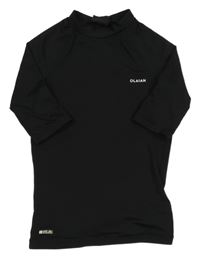 Černé UV tričko s nápisem