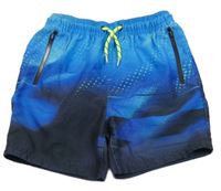 Modro-černé plážové kraťasy Next