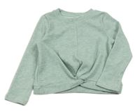 Světlemodro-šedo-bílá melírovaná mikina Topolino