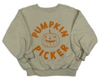 Béžová mikina s nápisy a dýní George