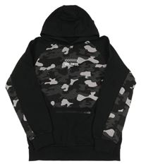 Černo-army mikina s kapucí Matalan