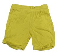 Žluté bavlněné kraťasy F&F