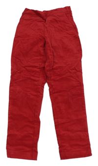 Červené sametové kalhoty Janie and Jack