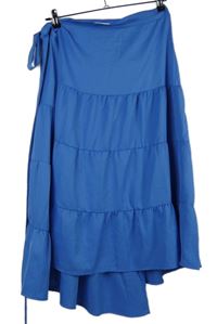 Dámská modrá zavinovací sukně In the sty