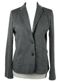 Dámské šedo-černé teplákové sako Comma