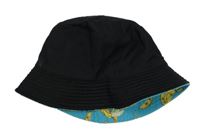 Černý oboustranný klobouk 