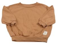 Broskvová oversize mikina s kytičkou zn. George