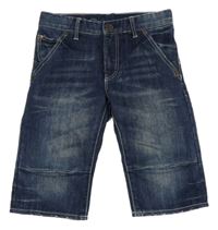 Tmavomodré riflové kraťasy 