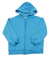 Modrá propínací mikina s kapucí M&S