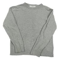 Šedý melírovaný svetr H&M