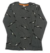 Tmavošedé triko s netopýry Zeeman 