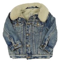 Modrá riflová zateplená bunda River Island