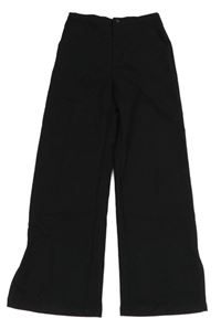 Černé společenské volné kalhoty H&M