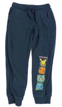 Tmavomodré tepláky s Pokémony 