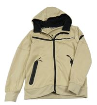 Béžová propínací mikina s kapucí Chapter young