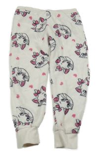 Pudrové chlupaté domácí kalhoty z Marrií Disney