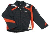 Černo-červeno-bílá šusťáková jarní bunda Kwon