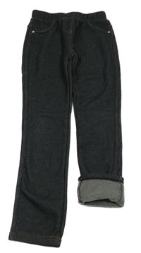 Tmavomodré zateplené tregíny riflového vzhledu Topolino