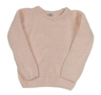 Světlerůžový chlupatý svetr Kiki&Koko 